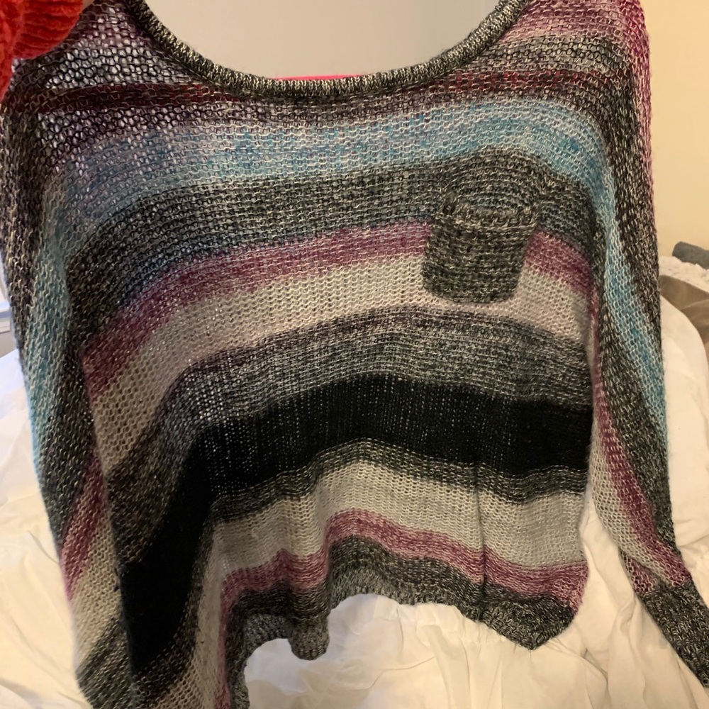 Striped long sleeve sweater